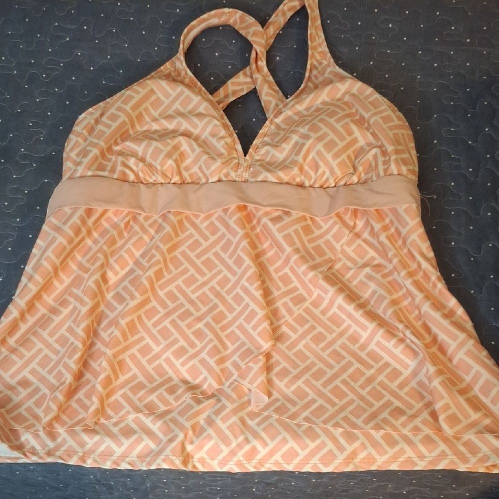 Alex Marie Geometric Tankini Swim Top